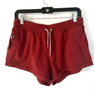Small Vuori Women’s DreamKnit Shorts in Red